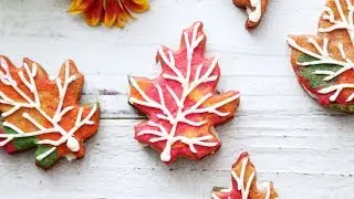 how to make fall leaf cookie sandwiches