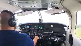 Piper Lance (PA32RT-300) takeoff from Doylestown