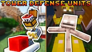 Tower Defense Units Mod! 1.18.2 (Overpowered Base Defenders) | Minecraft Mod Showcase