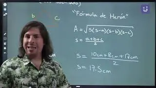 Área de un Triángulo utilizando la Ley del Seno y Ley del Coseno (lado-lado-lado) | Trigonometría