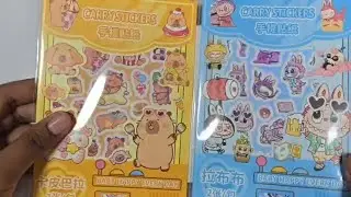 Kawaii sticker decorating❤️beautiful yellow journal sticker decorating😍❤️ASMR journal🥰 