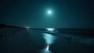 The soothing sound of the waves lulls you to sleep.🌊😴Gentle Ocean Sounds for Sleeping