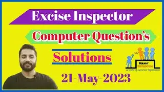 Excise Inspector Answer Key 21 May 2023