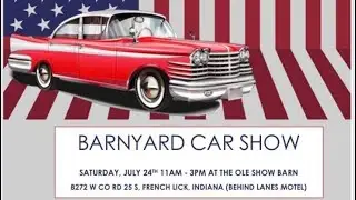 Barnyard car show French lick IN
