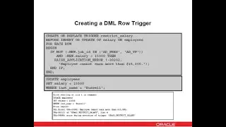 Oracle Database 12c/19c: PL/SQL - 38. Creating a DML Row Trigger