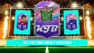OMG!!! I PACKED TWO 91+ FUT BIRTHDAY CARDS!!! | FIFA 21 PACK OPENING
