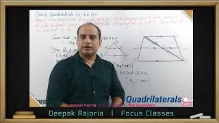 ABCD is a trapezium in which AB || DC, BD is a diagonal and E is the mid-point of AD.A line is