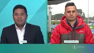 Matt Hall-Smith live with Daniel Faitaua on Day 1 of the National Atheletics Championship.