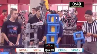 2015 VRC Arts Q99 - 6135X 5601 vs 2900B 5956A - 61 to 54 - VEX Worlds 2015 - Arts Division