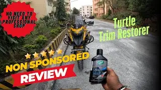 Honest Review: Revive your bike with this Trim Restorer polish 😍 | Turtle Trim Restorer