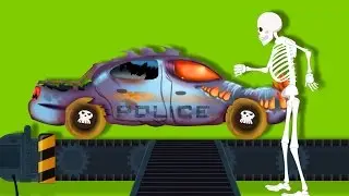 Scary Police Car Garage | Toy Factory | Halloween Special For Kids | kids videos