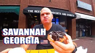 Savannah Georgia Downtown Driving Tour On Broughton Street (Coffee And Donuts Included)