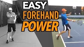 GET MORE POWER ON YOUR FOREHAND | Tennis Lesson