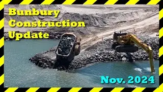 Bunbury Waterfront Breakwater, BORR, Coles Build Dalyellup, Paris Rd, Preston River Bridge (4k)