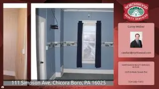111 Simpson Ave, Chicora Boro, PA 16025