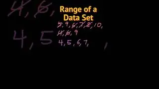 How to Find the Range of a Data #Shorts