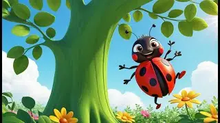 Itsy Bitsy Ladybug | Cute Ladybug Song for Kids | Little Insect Adventure Rhyme