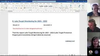 2023-04-28 &ndash; Lake Taupō Protection Project Joint Committee Recording &ndash; 28 April 2023
