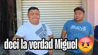 Romario muy enojado con Miguel dejaste sin casa a tu hija no tenes vergüenza😡