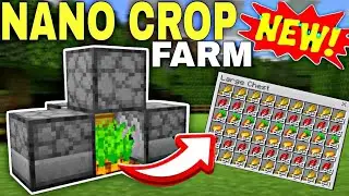 The Working Easiest Nano Crop Farm || Tutorial in Minecraft 1.21 Bedrock,Xbox,Ps4,Java