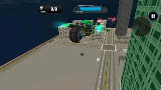 Flying Robot Bike Futuristic Robot War - Gameplay (Android)