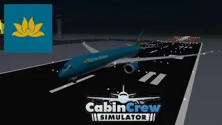 Vietnam airlines 787-9 flight (Vietnam airlines 787 experience cabin crew simulator Roblox)