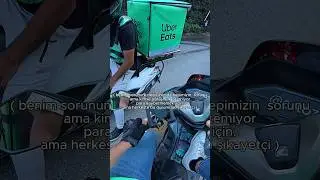 Ben girmiyorum girene de engel olmaya çalışıyorum! #keşfet #motovlog #kurye #guvenlik