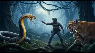 Heroic Rescue Team Fights Giant King Cobra To Save Poor Mother Mountain Lion