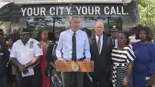 Mayor Bill De Blasio, Police Officials Address Brooklyn Shooting