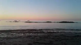 Hampton Beach New Hampshire sunrise on the ocean