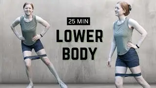 25 MIN LOW IMPACT LEG WORKOUT - With Mini Band - No Repeat - No Talking - No Music