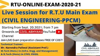 RTU  ONLINE EXAMINATION 2020-21 PREPARATION (DAY-01)