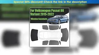 First Look Custom Car Window Sunshade For Volkswagen Passat B8 Variant 2015 - 2022 VW Wagon Magneti