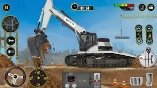 City Road Builder Construction 3D - Highway JCB Excavator Simulator - Android Gameplay 