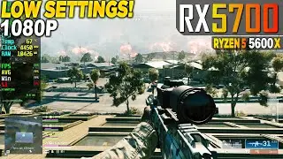 Battlefield 6 REDSEC RX 5700 + Ryzen 5 5600x - 1080p Low,