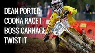 Dean Porter Coonabarabran Helmet Cam Crash Footage + More MX Nationals FFRC