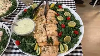 Ikea Julbord Buffet With Lots of Swedish Dishes & Seafood UHD