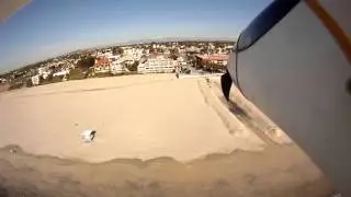 Aerial video of Belmont Pier Long Beach CA from HK Phoenix 2000 Powered Glider