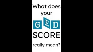 What does Your GED Score Really Mean? #shorts