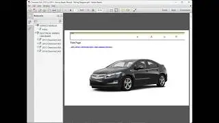 Chevrolet Volt  2011 to 2014 - Service Repair Manual - Wiring Diagrams