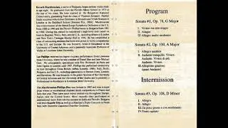Brahms: Violin Sonata No.1 in G Major, Op.78
