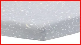 Disney Baby Mickey Mouse Gray/Yellow Celestial Fitted Crib Sheet by Lambs & Ivy - HDP Shop