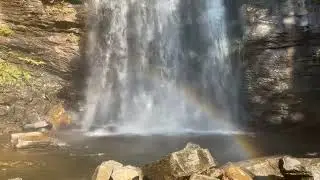Rainbow Mist at the Waterfall | Relaxing Nature Views 🌈💦