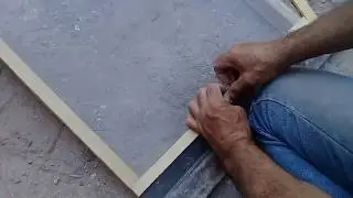 Como hacer un Cernidor para terminar un Enjarre R&uacute;stico con arena fina....