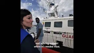 IOM Director General Amy Pope in Lampedusa