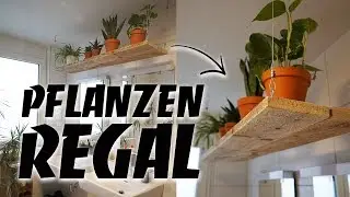 Regal selber bauen - Pflanzen Hängeregal DIY aus Altholz upcycling