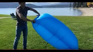 How to inflate laybag, lazy bag, air sofa, air lounge, inflatable lounger!