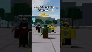 They tried to RUIN my KILLSTREAK The Strongest Battlegrounds ROBLOX #shorts