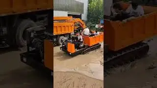 all terrian mini tracked crawler dumper 6 ton dumper truck #minidumper #miniloader