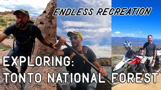 Exploring the Tonto National Forest east of Apache Junction - Motorcycle Adventure with hikes too!